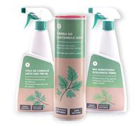 Planeta HUERTO | Pack Anti Plagas y Enfermedades para Plantas de Interior, Combinación de Bio-Insecticida, Fungicida de Cola de Caballo y Tierra de Diatomeas Eco