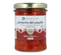 PLANETA HUERTO | Pimiento del Piquillo Entero al Natural Ecológico, Producto Vegano y Sin Aditivos - Pimiento de Piquillo Ideal para Rellenar o Como Guarnición Gourmet