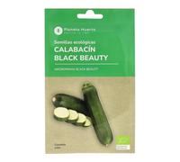 Planeta HUERTO | Semillas Ecológicas de Calabacín Black Beauty - Frutos Oscuros y Brillantes, Rápido Crecimiento y Gran Producción