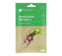 Planeta HUERTO | Semillas Ecológicas de Remolacha Detroit 2 - Raíces Tiernas y Dulces, Ensaladas y Zumos