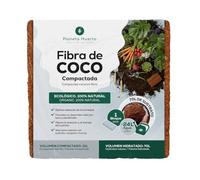 Planeta HUERTO | Sustrato de Fibra de Coco Compactada 70l,100% Natural y Orgánico, Alta Retención de Agua y Aireación para Macetas, Huertos y Germinación - Fibra de Coco Ideal para Cultivo Ecológico