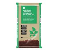 PLANETA HUERTO | Sustrato Universal Sin Turba ECO 20 L, Tierra Ecológica para Plantas de Interior y Exterior, con Humus de Lombriz - Sustrato Universal Ideal para Huerto Urbano y Jardinería Sostenible