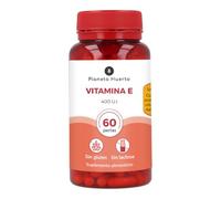 PLANETA HUERTO | Vitamina E Natural 400 UI, 60 Perlas Antioxidantes, Protección Celular Frente al Daño Oxidativo y Refuerzo del Sistema Inmunitario - Vitamina E Apta para Veganos