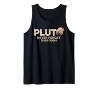 Planeta Plutón Navidad Astronomía Vintage Nunca Olvides Plutón Camiseta sin Mangas