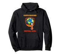 Planeta Temperatura Crítica Conciencia Ambiental Arte Sudadera con Capucha