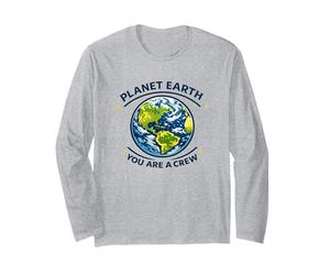 Planeta Tierra Eres un Astronauta Espacial de la tripulación Globe Manga Larga