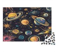 Planetaas cósmicos Adultos Puzzle 1000 Piezas Imposible Puzzle Rompecabezas EduGatosivos Desafiante Adecuado para Decoración De Paredes del Hogar De Adultos Regalo 1000pcs (75x50cm)