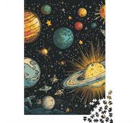 Planetaas cósmicos Puzzle Imposible,desafío para Adultos Juego EduGatoivo 1000 Piezas Obra De Arte De Juego De para Adultos Y Niños A Partir De 12 Años 1000pcs (75x50cm)