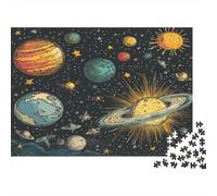 Planetaas cósmicos Rompecabezas De Madera 1000 Piezas, 1000 Piezas Puzzle para Adultos Rompecabezas para Adultos Obras De Arte Rompecabezas Juego Familiar 1000pcs (75x50cm)