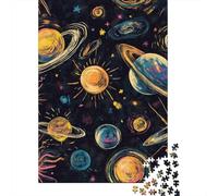 Planetaas cósmicos Rompecabezas Imposible,desafío for Adults Juego EduGatoivo 1000 Piezas Obra De Arte De Juego De para Adultos Y Niños A Partir De 12 Años 1000pcs (75x50cm)