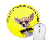 Planetacase - Alfombrilla De Ratón Redonda 20 cm - Frases Divertidas Desmotivación - Perro Gracioso - Diseño Original - Tejido Poliéster, Si tú estás Hecho de..., Poliéster
