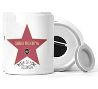 Planetacase - Hucha Personalizable con Nombre - Estrella del Paseo de la Fama de Hollywood - Cerámica Dimensiones 95 x 80 mm - Estrella Hall of Fame