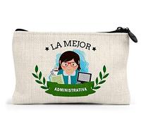 Planetacase - Monedero Personalizado - La Mejor Administrativa del Mundo Regalo Original Administrativos Personalizado