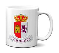Planetacase Taza Caceres Escudo Ciudad Extremadura España Ceramica 330 mL