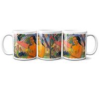 Planetacase Taza Desayuno Paul Gauguin Mujer con Fruto - Tazas Obras Arte Originales para Regalo 330 mL