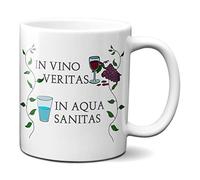 Planetacase Taza In Vino Veritas Frase Regalo Original - Frases en Latin - Ceramica 330 mL