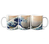 Planetacase Taza Ola Kanagawa Hosukai Ukiyo-e Estampa Japonesa Japón Ceramica 330 mL