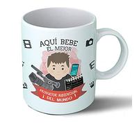 Planetacase - Taza Productor Audiovisual Regalo Original - Cerámica 330 mL - Taza Desayuno Apta para Microondas y Lavavajillas - Resistente a Lavados