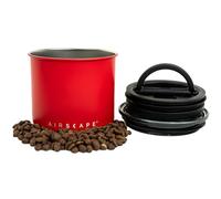 Planetary Design Airscape - Recipiente de café de acero inoxidable | Contenedor de almacenamiento de alimentos | Tapa hermética patentada por Estados Unidos | Expulsa el exceso de aire y conserva la