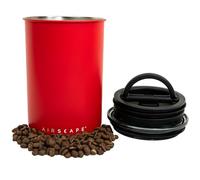 Planetary Design Airscape - Recipiente de café de acero inoxidable | Contenedor de almacenamiento de alimentos | Tapa hermética patentada por Estados Unidos | Expulsa el exceso de aire y conserva la