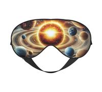 Planetary Orbit of The Solar System - Antifaz para dormir con correa ajustable, cómoda cubierta para los ojos para viajes, yoga, siestas, dormir y relajarse