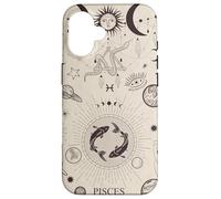Planetas astrológicos Signo Zodiacal Celestial Estético Piscis Carcasa para iPhone 16