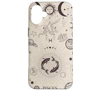 Planetas astrológicos Signo Zodiacal Celestial Estético Piscis Carcasa para iPhone 16 Plus