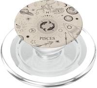 Planetas astrológicos Signo Zodiacal Celestial Estético Piscis PopSockets PopGrip para MagSafe