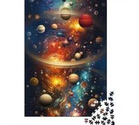 Planetas cósmicos Puzzle de 1000 Piezas Papel para Adultos Galaxia Universo Espacio Relajación Familia Decoración Regalo 38x26cm/1000pcs