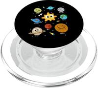 Planetas del Sistema Solar - Lindos Amantes del Espacio PopSockets PopGrip para MagSafe