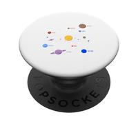 Planetas del Sistema Solar, Tierra, Sol, Ciencia Espacial Niños, Adultos PopSockets PopGrip Adhesivo