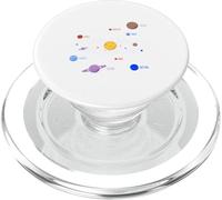 Planetas del Sistema Solar, Tierra, Sol, Ciencia espacial Niños, Adultos PopSockets PopGrip para MagSafe