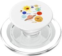 Planetas del Sistema Solar, Tierra, Sol, Ciencia Espacial Niños, Adultos PopSockets PopGrip para MagSafe