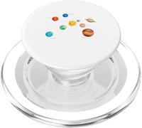 Planetas del Sistema Solar, Tierra, Sol, Ciencia espacial Niños, Adultos PopSockets PopGrip para MagSafe