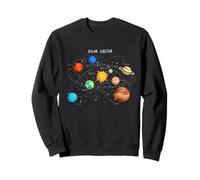 Planetas del Sistema Solar, Tierra, Sol, Ciencia espacial Niños, Adultos Sudadera