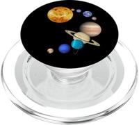 Planetas en el Sistema Solar con Plutón - Ciencia PopSockets PopGrip para MagSafe