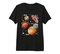 Planetas Enanos SolarSystem Ceres Eris Plutón Haumea Espacio Camiseta Premium