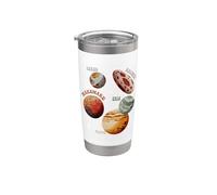 Planetas Enanos SolarSystem Ceres Eris Plutón Haumea Espacio Vaso térmico de acero inoxidable de doble pared