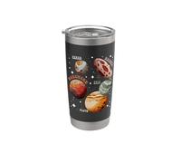 Planetas Enanos SolarSystem Ceres Eris Plutón Haumea Espacio Vaso térmico de acero inoxidable de doble pared