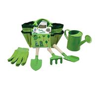 PLANETE PLANTE - Bolsa de jardinería de 6 Piezas - Herramientas de jardinería - 170064 - Metal - Jardín - Naturaleza - Planta - Pala - Rastrillo - Guante - Juego para niños - A Partir de 3 años.