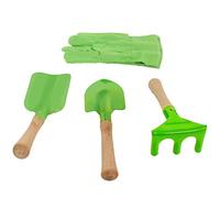 PLANETE PLANTE - Juego de 3 Herramientas de jardinería para niños y Guantes - Herramientas de jardinería - 170516 - Metal - Jardín - Naturaleza - Planta - Juego para niños - A Partir de 3 años.