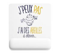 Planetee - Alfombrilla de ratón para abejas, accesorios de oficina ergonómicos, ideal para cumpleaños, colega, secreto de Santa Navidad, día del padre y día de la madre