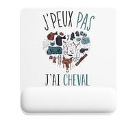 Planetee - Alfombrilla de ratón para caballo, diseño de caballo, accesorio de oficina ergonómico, ideal para cumpleaños, colega, secreto de Santa Navidad, día del padre y día de la madre