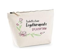 Planetee - Estuche de terapeuta ocupacional excepcional | Idea de regalo para compañeros de trabajo, retiro, bolsa de maquillaje, beige, Bolsa de aseo