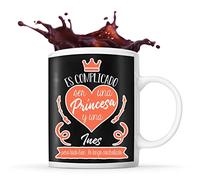 Planetee Taza con el nombre Ines Es complicado ser una princesa y un nombre | divertida idea de regalo para mujeres