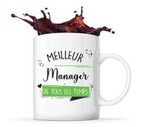 Planetee - Taza para el mejor manager de todos los tiempos, idea de taza de regalo de trabajo, trabajo, trabajo, oficio, retiro, colega, hombre, cumpleaños, Navidad