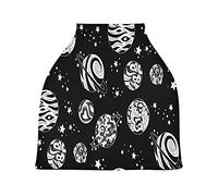 Planètes Noir Blanc Étoile Cubierta de Lactancia Materna Asiento de Bebé Cubierta de Cochecito Transpirable Carros de La Compra Cubierta para Niños Niñas