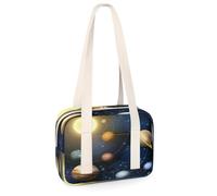 Planets Solar Galaxy - Pequeñas bolsas de deporte de planetas, minibolsa de gimnasio, ligera, casual, bolsa organizadora de deportes de viaje para niños, niñas, niños, mujeres y hombres