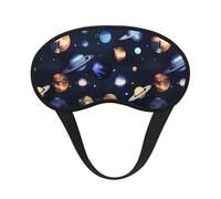 Planets Stars and Milky Way Galaxy Print - Antifaz para dormir unisex con diseño de galaxias y estrellas y galaxias