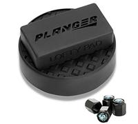 PLANGER® Soporte de Goma para Gato hidráulico BMW - Lofty Pad Plano (para BMW, Mini y Opel) - irrompible 3t + Tapas de válvula
